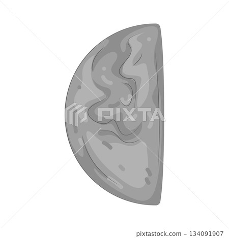Illustration of half moon 134091907