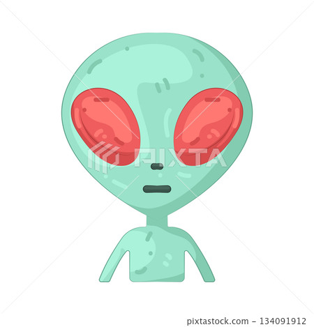 Illustration of alien 134091912
