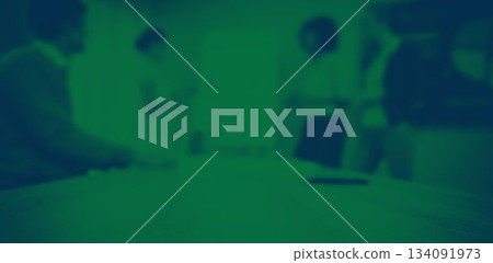 Business executive at desk 134091973