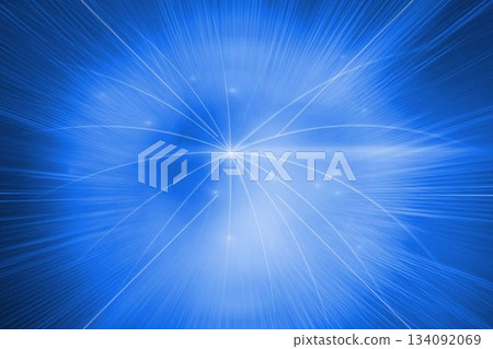 Glowing futuristic lines on blue background 134092069
