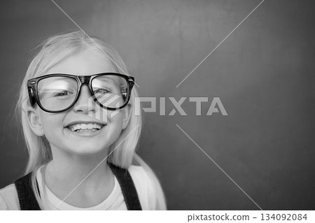 Schoolchild with blackboard Schoolchild with blackboard 134092084