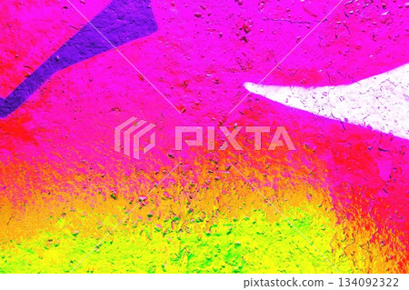 Vibrant Neon Graffiti Texture in Pink, Purple, Green for Modern 2000s Style Vibrant Neon Graffiti Texture in Pink, Purple, Green for Modern 2000s Style 134092322