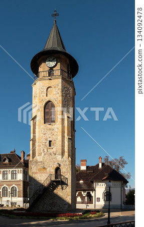 Historic Center of Piatra Neamt in Autumn 134092478