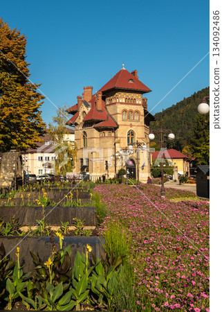 Historic Center of Piatra Neamt in Autumn 134092486
