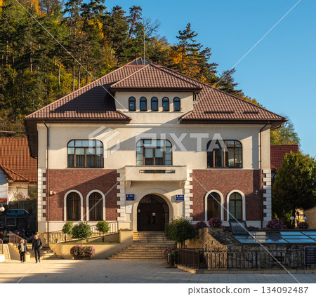 Historic Center of Piatra Neamt in Autumn 134092487
