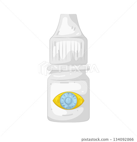 Illustration of eye drop  134092866