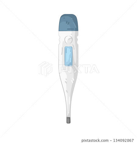 Illustration of digital thermometer  134092867