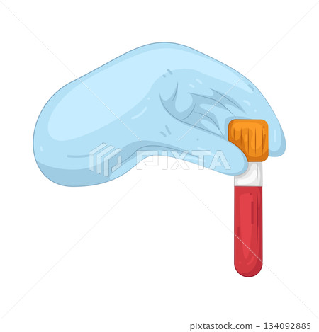 Illustration of blood sample 134092885