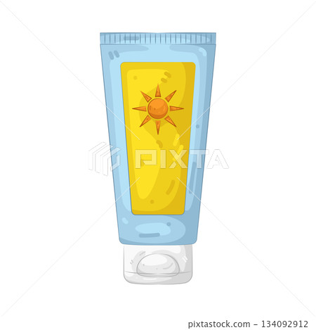Illustration of sun protection cream  134092912