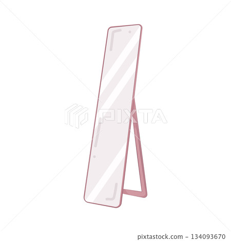 Illustration of stand mirror Illustration of stand mirror 134093670