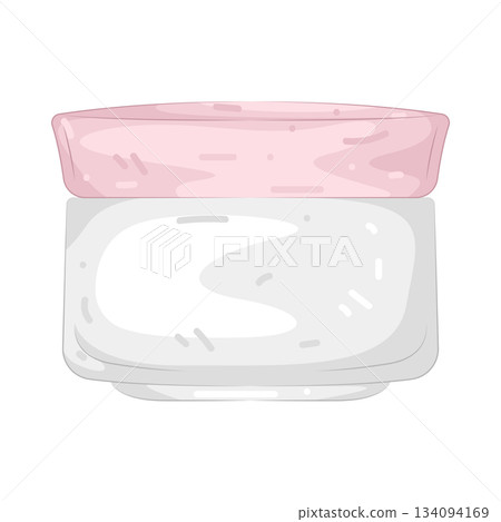 Illustration of cream jar Illustration of cream jar 134094169