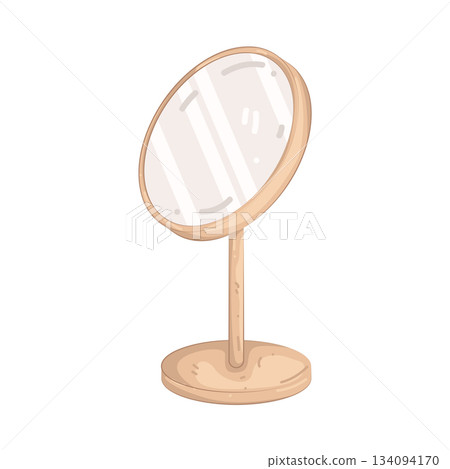 Illustration of table mirror Illustration of table mirror 134094170