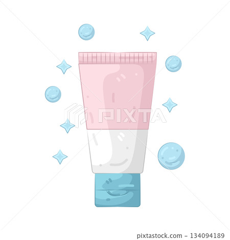 Illustration of facial wash  134094189