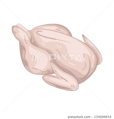 Illustration of whole chicken Illustration of whole chicken 134094654