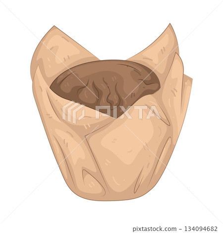 Illustration of cupcake bag Illustration of cupcake bag 134094682