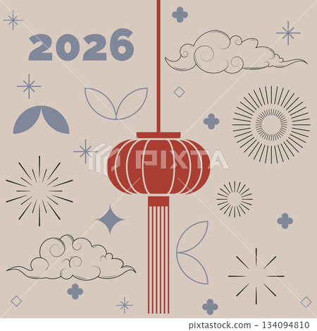 Chinese New Year background 134094810