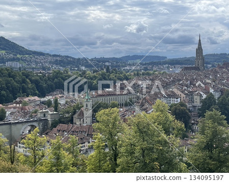 View of the Old Town of Bern from Rose Park View of the Old Town of Bern from Rose Park 134095197