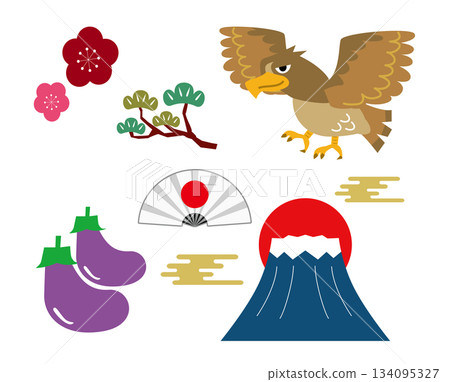 First Dream of Fuji, Second Hawk, Third Eggplant 134095327