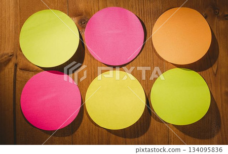 Colourful sticky notes with copy space 134095836