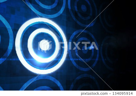 Digital target over computing design Digital target over computing design 134095914