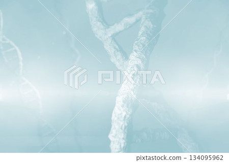 Digitally composite image of DNA Digitally composite image of DNA 134095962