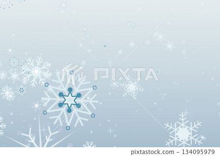 Composite image of snowflakes Composite image of snowflakes 134095979