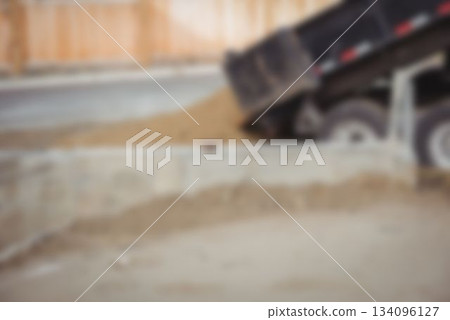 Machine on construction site Machine on construction site 134096127