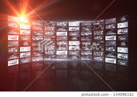 Digital composite image of various computer screens Digital composite image of various computer screens 134096182