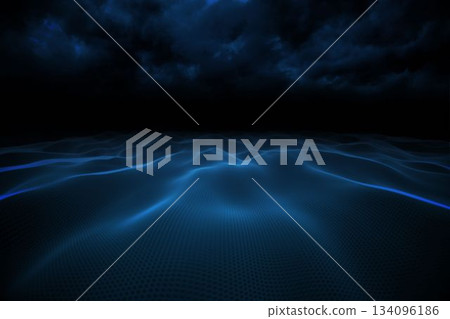 Digitally generated binary code landscape 134096186