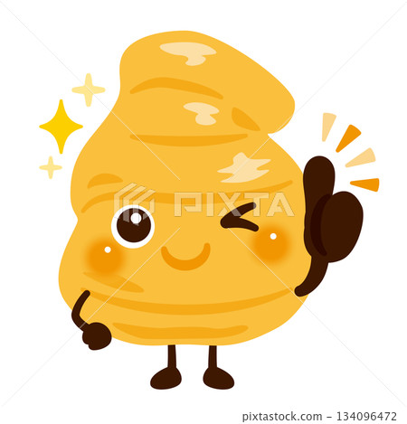 Ginger character illustration giving a good sign Ginger character illustration giving a good sign 134096472