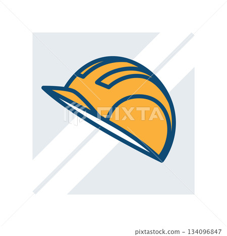 This is a Safety Helmet Icon representing Construction and Engineering sectors clearly This is a Safety Helmet Icon representing Construction and Engineering sectors clearly 134096847