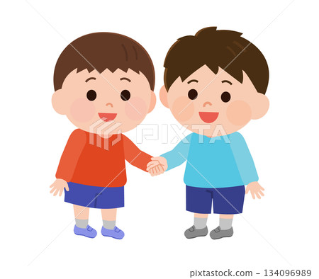 親密朋友的插圖 134096989