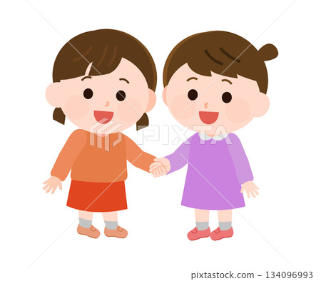 親密朋友的插圖 134096993