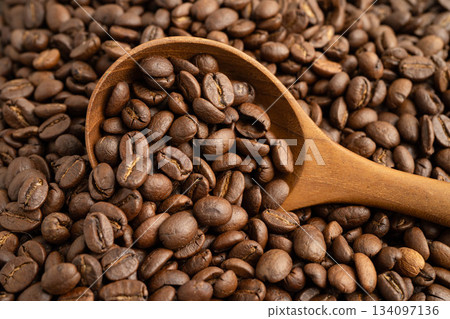 Coffee bean for drink in morning, nature food. 134097136