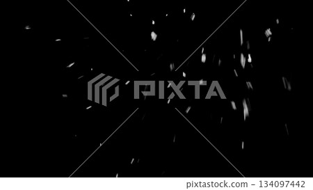 Freeze motion of natural snow falling on black background Freeze motion of natural snow falling on black background 134097442