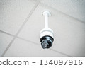 Indoor CCTV monitoring, security cameras inside a meeting room. 134097916