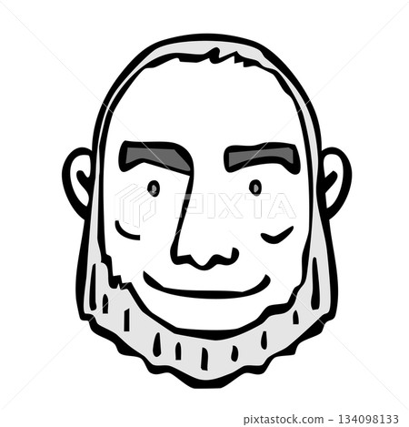 Monochrome icon_person, man, foreigner, nationality Monochrome icon_person, man, foreigner, nationality 134098133