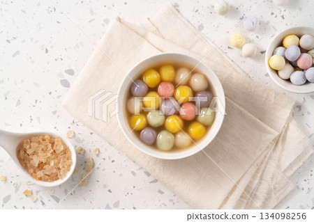 glutinous rice balls winter solstice colorful five elements colorful tangyuan タンユエン もち団子 glutinous rice balls winter solstice colorful five elements colorful tangyuan タンユエン もち団子 134098256