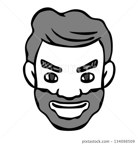 Monochrome icon_person, man, foreigner, nationality Monochrome icon_person, man, foreigner, nationality 134098509