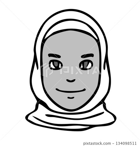 單色圖示_人物、女性、外國人、國籍 單色圖示_人物、女性、外國人、國籍 134098511