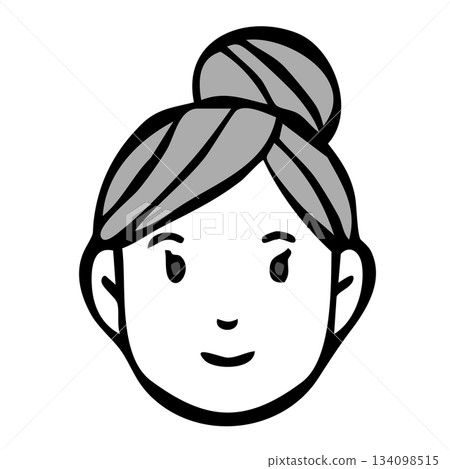 單色圖示_人物、女性、外國人、國籍 單色圖示_人物、女性、外國人、國籍 134098515