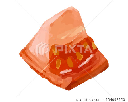 Diced tomato illustration (triangle) 134098550