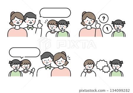 家庭對話和溝通套裝 134099282