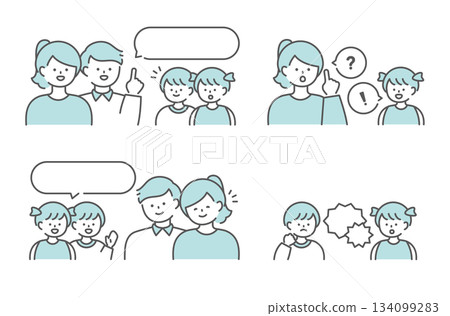 家庭對話和溝通套裝 134099283