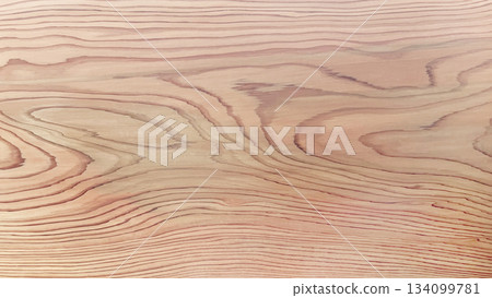 Background image 2 of a brown table with beautifully defined undulating wood grain 134099781