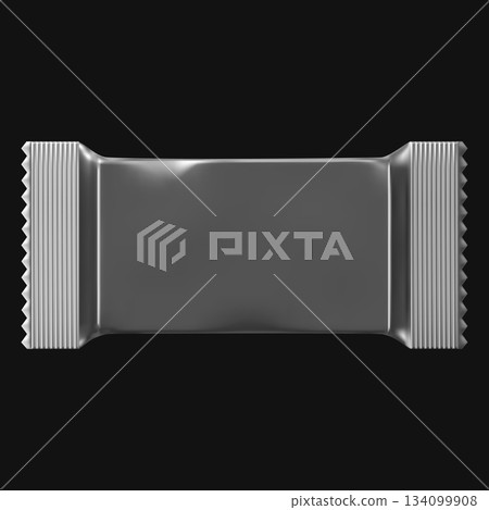 Realistic candy foil package mockup, vector product wrapper blank, candy, chocolate bar, wafer sachet plastic container Realistic candy foil package mockup, vector product wrapper blank, candy, chocolate bar, wafer sachet plastic container 134099908