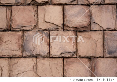 Modern stone wall, Close-up Modern stone wall, Close-up 134101157