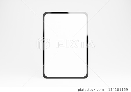 White screen tablet mockup for responsive design or app presentation White screen tablet mockup for responsive design or app presentation 134101169