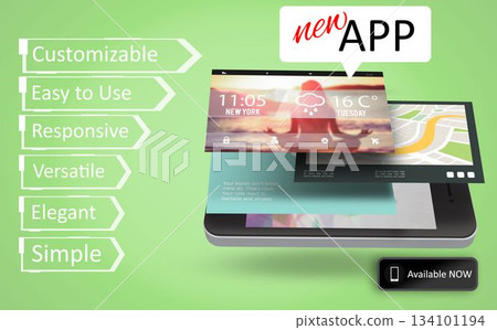 Computer generated mobile application concepts 134101194