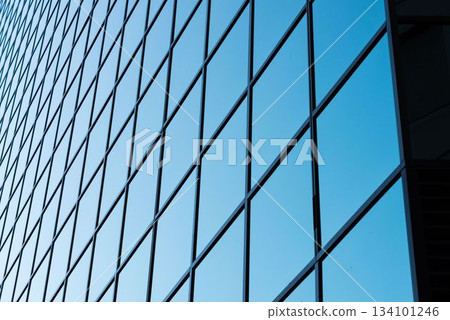 close-up of glass office building close-up of glass office building 134101246